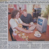 Surf the net in Dunedin's First 'cybercafe'